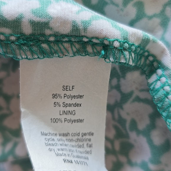Kaileigh Green Floral Sleeveless Dress Size S (Fits M) Stretch Fit Boho Casual - Picture 7 of 10